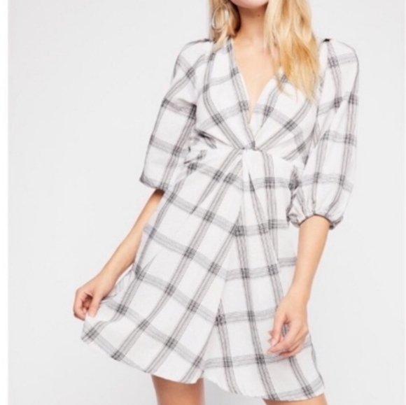Free People Dresses & Skirts - Free People Miss Molly Plaid Mini Dress